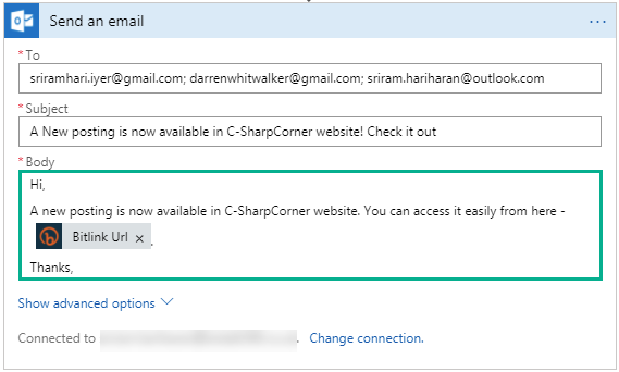 Azure Logic App - Outlook Connector